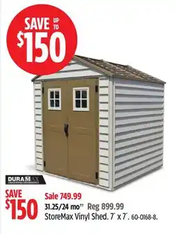 Canadian Tire StoreMax Vinyl Shed offer