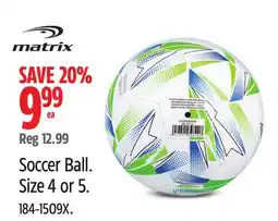 Canadian Tire Soccer Ball. Size 4 or 5 offer