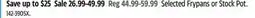 Canadian Tire Selected Frypans or Stock Pot offer