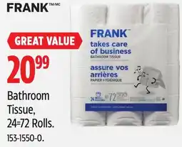 Canadian Tire Frank Bathroom Tissue offer