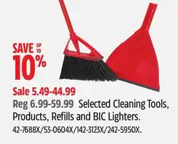 Canadian Tire Selected Cleaning Tools, Products, Refills and BIC Lighters offer