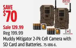 Canadian Tire Muddy Mitigator 2-Pk Cell Camera with SD Card and Batteries offer
