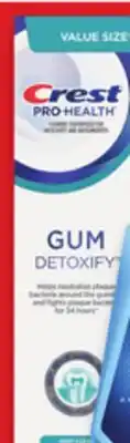 Walmart Crest Gum Detoxify toothpaste offer