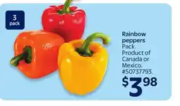Walmart Rainbow peppers offer