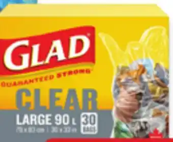 Walmart Glad clear garbage bags offer