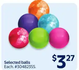 Walmart Selected balls offer