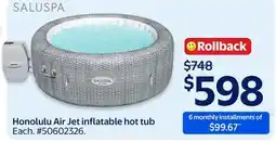 Walmart Honolulu Air Jet inflatable hot tub offer