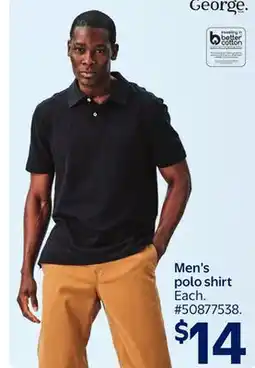 Walmart Men's Polo Shirt offer
