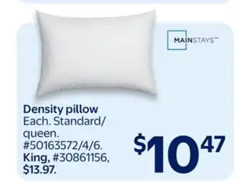 Walmart Density pillow offer