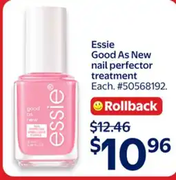 Walmart Essie Good As New nail perfector treatment offer