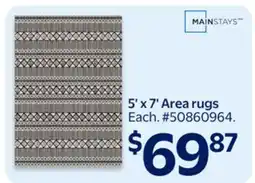 Walmart 5' x 7' Area rugs offer