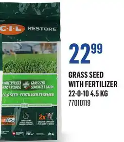 Canac Grass Seed with Fertilizer 22-0-10 offer