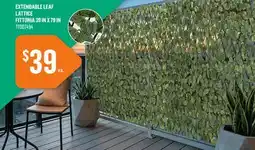 Canac Extendable leaf lattice offer
