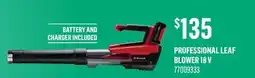 Canac Professional Leaf Blower 18V offer