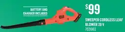 Canac Sweeper Cordless Leaf Blower 20 V offer