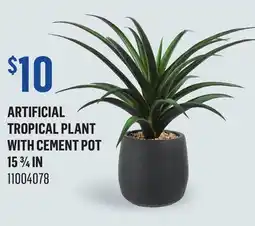 Canac Artificial tropical Plant with Cement Pot offer