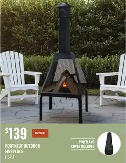 Canac Portneuf Outdoor Fireplace offer