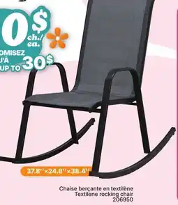 Rossy Textilene rocking chair offer