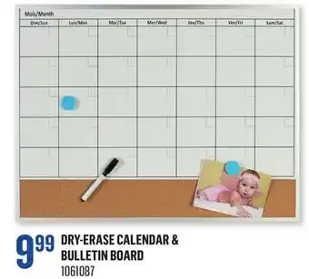 Canac Dry-Erase Calendar & Bulletin Board offer