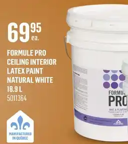 Canac Formule Pro Ceiling Interior Latex Paint Natural White offer