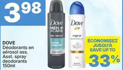 Rossy DOVE Asst. spray deodorants offer