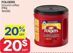 Rossy FOLGERS Ground coffee offer