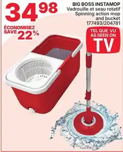 Rossy Spinning action mop and bucket offer