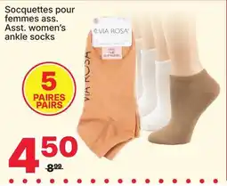 Rossy Asst. women's ankle socks offer