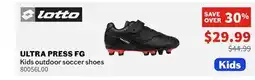 Sports Experts Lotto ULTRA PRESS FG Kids outdoor soccer shoes offer