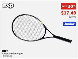Sports Experts EXP JOLT Junior tennis racquet offer