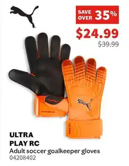 Sports Experts Puma ULTRA PLAY RC Adult soccer goalkeeper gloves offer