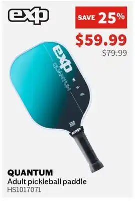 Sports Experts EXP QUANTUM Adult pickleball paddle offer