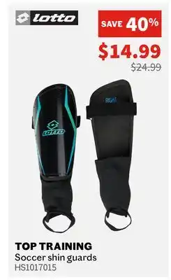 Sports Experts Lotto TOP TRAINING Soccer shin guards offer