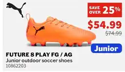 Sports Experts Puma FUTURE 8 PLAY FG/AG Junior outdoor soccer shoes offer