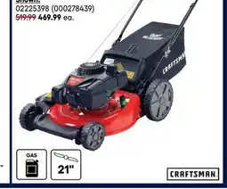 RONA CRAFTSMAN gas lawn mowers offer