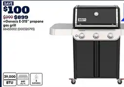 RONA Weber Genesis E-315 propane gas grill offer