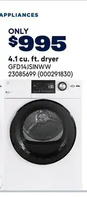 RONA GE Appliances 4.1 cu. ft. dryer offer