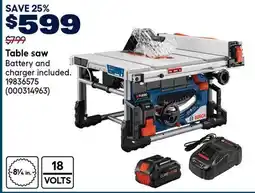 RONA Bosch Table saw offer