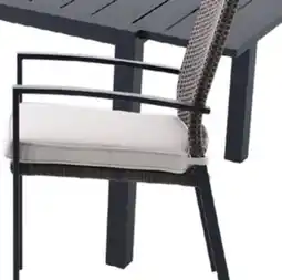 RONA LANDON & CO Stackable chair with cushion offer
