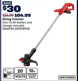 RONA CRAFTSMAN String trimmer offer