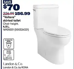 RONA Landon & Co. by RONA. Voltera skirted toilet offer