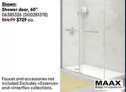 RONA MAAX Shower door, 60 offer