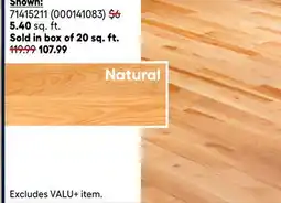 RONA Mono Serra Birch Hardwood Flooring 3 1/4-in x 3/4-in - Natural - 20 sq.ft./box offer