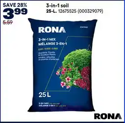 RONA RONA 3-in-1 soil offer