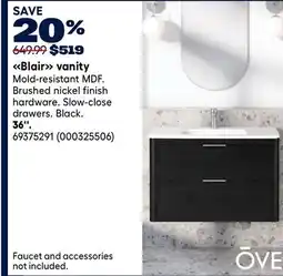 RONA Blair vanity offer