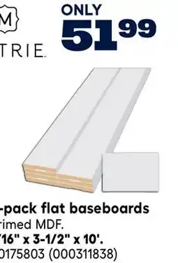RONA Metrie 8- pack flat baseboards offer