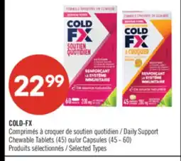 Pharmaprix COLD-FX Daily Support Chewable Tablets (45) or Capsules (45 - 60) offer