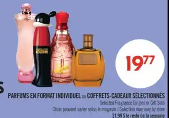 Pharmaprix Selected Fragrance Singles or Gift Sets offer
