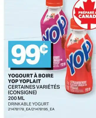 L'Intermarché YOGOURT À BOIRE YOP | DRINKABLE YOGURT offer