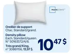 Walmart Mainstays Density pillow offer